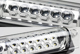 1997-1999 Ford F-250 / 2000-2005 Excursion 30-LED 3RD Brake Light Rear Stop Lamp - Chrome Housing Clear Lens