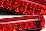 1997-1999 Ford F-250 / 2000-2005 Excursion 18-LED 3RD Brake Light Rear Stop Lamp - Chrome Housing Red Lens