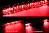 1997-1999 Ford F-250 / 2000-2005 Excursion 18-LED 3RD Brake Light Rear Stop Lamp - Chrome Housing Red Lens