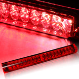 1997-1999 Ford F-250 / 2000-2005 Excursion 18-LED 3RD Brake Light Rear Stop Lamp - Chrome Housing Red Lens