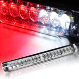 1997-1999 Ford F-250 / 2000-2005 Excursion 18-LED 3RD Brake Light Rear Stop Lamp - Chrome Housing Clear Lens