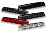 1994-2001 Dodge Ram 1500 2500 3500 24-LED 3RD Brake Light Rear Stop Lamp - Chrome Housing Red Lens