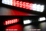 1994-2001 Dodge Ram 1500 2500 3500 24-LED 3RD Brake Light Rear Stop Lamp - Black Housing Smoked Lens