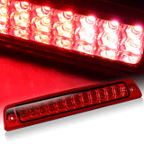 1994-2001 Dodge Ram 1500 2500 3500 24-LED 3RD Brake Light Rear Stop Lamp - Chrome Housing Red Lens