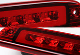 1997-2007 Dodge Dakota LED 3RD Brake Light Rear Stop Lamp Cargo Light - Chrome Housing Red Lens