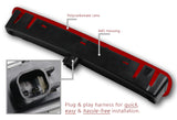 2005-2009 Ford Mustang LED 3RD Brake Light Rear Stop Lamp - Chrome Housing Red Lens