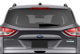 2013-2018 Ford Escape LED 3RD Brake Light Rear Stop Lamp - Chrome Housing Red Lens