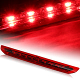2013-2018 Ford Escape LED 3RD Brake Light Rear Stop Lamp - Chrome Housing Red Lens