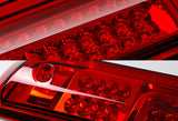 For 2015 – 2018 GMC Sierra 2500HD 3500HD LED Third Brake Light with Integrated Cargo Lamp - Chrome Housing Red Lens