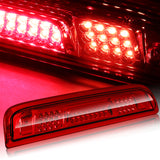 For 2015 – 2018 GMC Sierra 2500HD 3500HD LED Third Brake Light with Integrated Cargo Lamp - Chrome Housing Red Lens