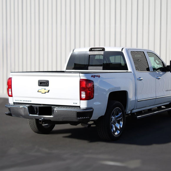 For 2015 – 2018 GMC Sierra 2500HD 3500HD Chrome Housing LED Third Brake Light with Integrated Cargo Lamp