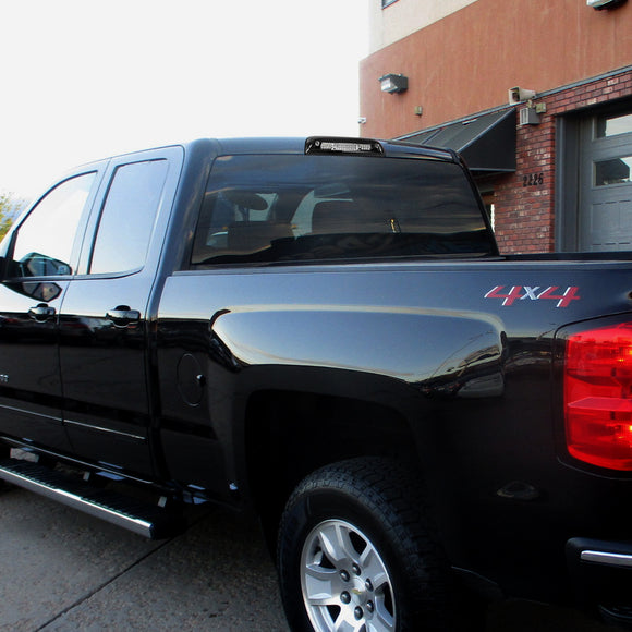 For 2015 – 2018 GMC Sierra 2500HD Chrome Housing LED Third Brake Light with Integrated Cargo Lamp