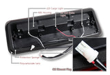 2004-2008 Ford F150 F-150 LED Third Brake Light with Cargo Light - Black Housing Smoked Lens