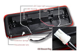 2004-2008 Ford F150 F-150 LED Third Brake Light with Cargo Light - Chrome Housing Red Lens
