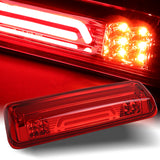 2004-2008 Ford F150 F-150 LED Third Brake Light with Cargo Light - Chrome Housing Red Lens