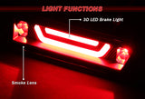 1987-1993 Ford Mustang LX LED Third Spoiler Brake Light - Black Housing Smoked Lens