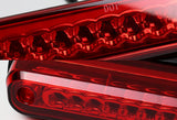 1988-2000 Chevrolet GMC C/K C10 C1500 C2500 C3500 LED Third Brake Light with Cargo Light - Chrome Housing Red Lens
