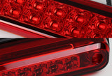 1994-1999 Chevy GMC C/K C10 C1500 C2500 C3500 26-LED Third Brake Light with Cargo Light - Chrome Housing Red Lens