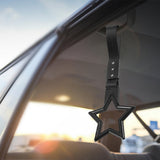 5-Star JDM Tsurikawa Drift Handle Strap – Universal Car Interior Hanging Charm, Black Ring & Black Nylon X1