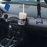 5-Star JDM Tsurikawa Drift Handle Strap – Universal Car Interior Hanging Charm, Burnt Blue Ring & Black Nylon X1