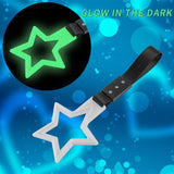 5-Star Glow-in-the-Dark JDM Tsurikawa Drift Handle Strap – Universal Car Interior Hanging Charm, White Ring & Black Nylon X1