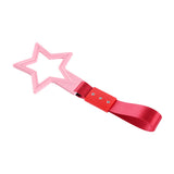 5-Star JDM Tsurikawa Drift Handle Strap – Universal Car Interior Hanging Charm, Pink Ring & Red Nylon X1
