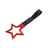 5-Star JDM Tsurikawa Drift Handle Strap – Universal Car Interior Hanging Charm, Red Ring & Black Nylon X2