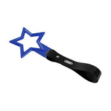 5-Star JDM Tsurikawa Drift Handle Strap – Universal Car Interior Hanging Charm, Blue Ring & Black PVC X2