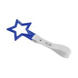 5-Star JDM Tsurikawa Drift Handle Strap – Universal Car Interior Hanging Charm, Blue Ring & White PVC X2