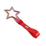 5-Star JDM Tsurikawa Drift Handle Strap – Universal Car Interior Hanging Charm, Neo Chrome Ring & Red PVC X1