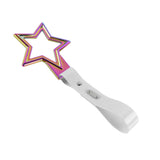 5-Star JDM Tsurikawa Drift Handle Strap – Universal Car Interior Hanging Charm, Neo Chrome Ring & White PVC X1