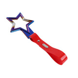 5-Star JDM Tsurikawa Drift Handle Strap – Universal Car Interior Hanging Charm, Burnt Blue Ring & Red PVC X1