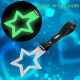 5-Star Glow-in-the-Dark JDM Tsurikawa Drift Handle Strap – Universal Car Interior Hanging Charm, White Ring & Black PVC X1