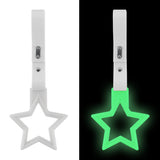 5-Star Glow-in-the-Dark JDM Tsurikawa Drift Handle Strap – Universal Car Interior Hanging Charm, White Ring & White PVC X1