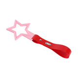 5-Star JDM Tsurikawa Drift Handle Strap – Universal Car Interior Hanging Charm, Pink Ring & Red PVC X2