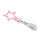 5-Star JDM Tsurikawa Drift Handle Strap – Universal Car Interior Hanging Charm, Pink Ring & White PVC X2