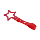5-Star JDM Tsurikawa Drift Handle Strap – Universal Car Interior Hanging Charm, Red Ring & Red PVC X2