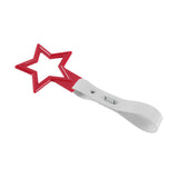 5-Star JDM Tsurikawa Drift Handle Strap – Universal Car Interior Hanging Charm, Red Ring & White PVC X2