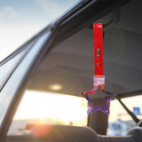 5-Star JDM Tsurikawa Drift Handle Strap – Universal Car Interior Hanging Charm, Galaxy Ring & Red PVC X1