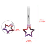5-Star JDM Tsurikawa Drift Handle Strap – Universal Car Interior Hanging Charm, Galaxy Ring & White PVC X2