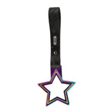 5-Star JDM Tsurikawa Drift Handle Strap – Universal Car Interior Hanging Charm, Neo Chrome Ring & Carbon Fiber Pattern PVC X2