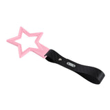 5-Star JDM Tsurikawa Drift Handle Strap – Universal Car Interior Hanging Charm, Pink Ring & Carbon Fiber Pattern PVC X1