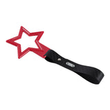 5-Star JDM Tsurikawa Drift Handle Strap – Universal Car Interior Hanging Charm, Red Ring & Carbon Fiber Pattern PVC X1