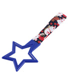 5-Star JDM Tsurikawa Drift Subway Train Bus Handle – Universal Car Interior Hanging Charm, Blue Ring & Bosozoku Black Cats Pattern Retro Nylon Strap X1