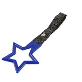 5-Star JDM Tsurikawa Drift Subway Train Bus Handle – Universal Car Interior Hanging Charm, Blue Ring & Bosozoku Black Clouds Pattern Retro Nylon Strap X1
