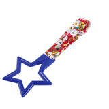 5-Star JDM Tsurikawa Drift Subway Train Bus Handle – Universal Car Interior Hanging Charm, Blue Ring & Bosozoku Red Cats Pattern Retro Nylon Strap X1