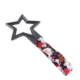 5-Star JDM Tsurikawa Drift Subway Train Bus Handle – Universal Car Interior Hanging Charm, Carbon Fiber Style Ring & Bosozoku Black Cats Pattern Retro Nylon Strap X1
