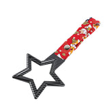 5-Star JDM Tsurikawa Drift Subway Train Bus Handle – Universal Car Interior Hanging Charm, Carbon Fiber Style Ring & Bosozoku Red Dogs Pattern Retro Nylon Strap X1