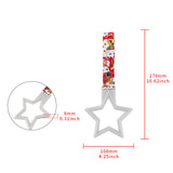 5-Star Glow-in-the-Dark JDM Tsurikawa Drift Subway Train Bus Handle – Universal Car Interior Hanging Charm, White Ring & Bosozoku Red Cats Pattern Retro Nylon Strap X1