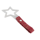 5-Star Glow-in-the-Dark JDM Tsurikawa Drift Subway Train Bus Handle – Universal Car Interior Hanging Charm, White Ring & Bosozoku Red Clouds Pattern Retro Nylon Strap X1